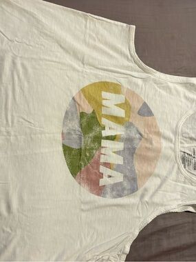 Grayson Threads White Tank with Multi-Color Mama Graphic